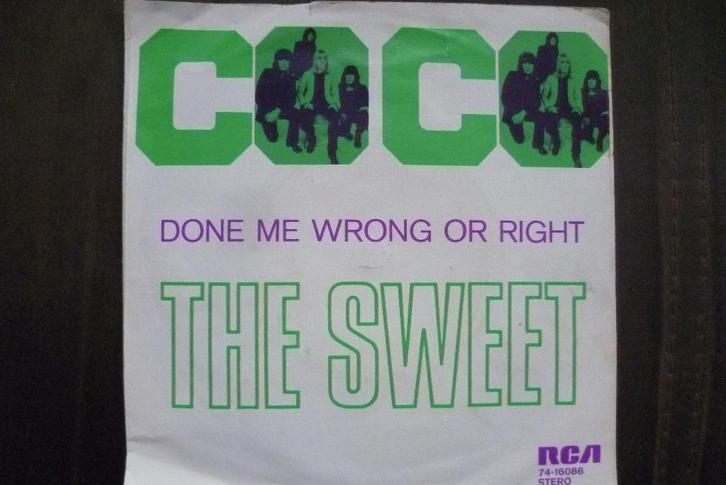 the sweet - coco, Cd's en Dvd's, Vinyl Singles, Zo goed als nieuw, Single, Overige genres, 7 inch, Ophalen of Verzenden