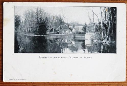 Antiek: Arnhem Boerderij op het Landgoed Sonsbeek, Verzamelen, Ansichtkaarten | Nederland, Overijssel, Voor 1920, Verzenden