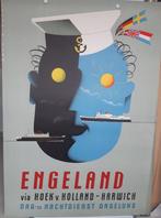 Originele Poster Engeland Hoek van Holland Reyn Dirksen, Verzenden, A1 t/m A3, Reclame, Rechthoekig Staand