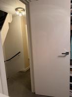 Houten binnendeur, creme 77,5x201 cm incl. deurklink, Ophalen, Zo goed als nieuw, Binnendeur, 200 tot 215 cm