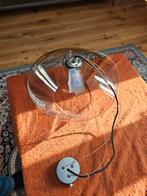 Glazen hanglamp aan staalkabels e27, Ophalen, Gebruikt, Minder dan 50 cm
