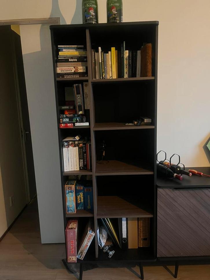 Meubella boekenkast, Huis en Inrichting, Kasten | Boekenkasten, Nieuw, 50 tot 100 cm, 200 cm of meer, 25 tot 50 cm, Ophalen