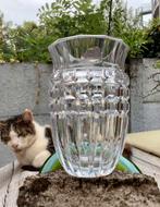 Kristallen geslepen vaas Val Saint Lambert 1958, Antiek en Kunst, Antiek | Glas en Kristal, Ophalen of Verzenden