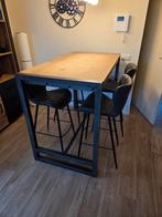 Bartafel met barstoelen - Zo goed als nieuw!, Ophalen, 100 tot 150 cm, 50 tot 100 cm, Zo goed als nieuw