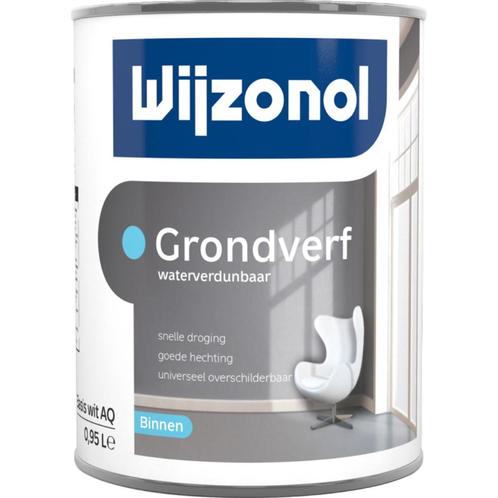 Wijzonol Interieurverven AQUA Grondverf, Doe-het-zelf en Verbouw, Verf, Beits en Lak, Lak, Minder dan 5 liter, Ophalen of Verzenden