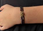 Granaat antiek armband 14k gouden fraai slot rozet dames