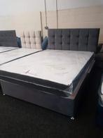 Luxury Velvet Upholstered Bed – Available in Multiple Sizes, Huis en Inrichting, Ophalen of Verzenden, Tweepersoons, Dekbedovertrek