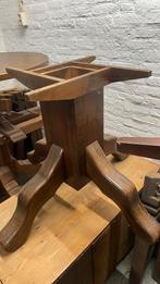 Massief eiken zware tafelpoot, Ophalen, Gebruikt, Rond, 50 tot 100 cm