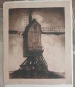 Ets Molen -  Handgesigneerd, Antiek en Kunst, Kunst | Etsen en Gravures, Ophalen of Verzenden