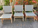 Apple Bee tuinstoelen 3 stuks grijs, Ophalen, Gebruikt, Hout