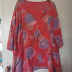 Linnen jurk tuniek rood maat xl xxl met zakken, Kleding | Dames, Grote Maten, Ophalen of Verzenden, Zo goed als nieuw, Rood, Jurk