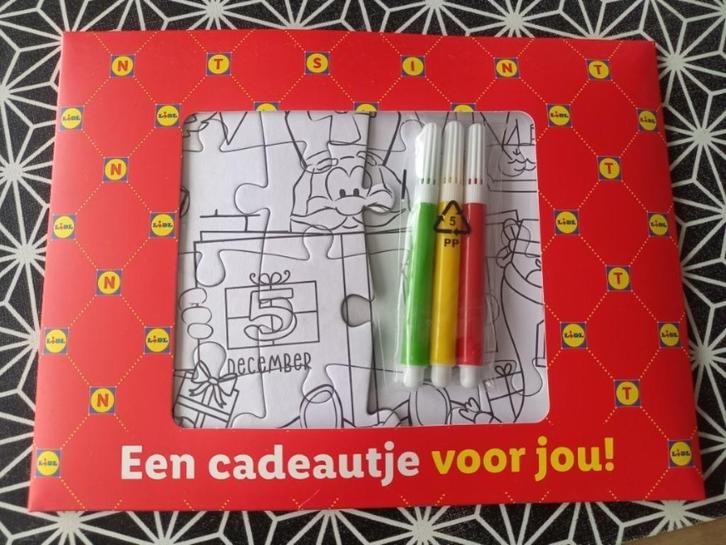 * Sinterklaas Sint kleurpuzzel 2x *, Diversen, Sinterklaas, Nieuw, Verzenden