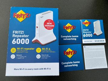 fritz repeater 6000 AX wifi 6 mesh drieband wifiversterker beschikbaar voor biedingen