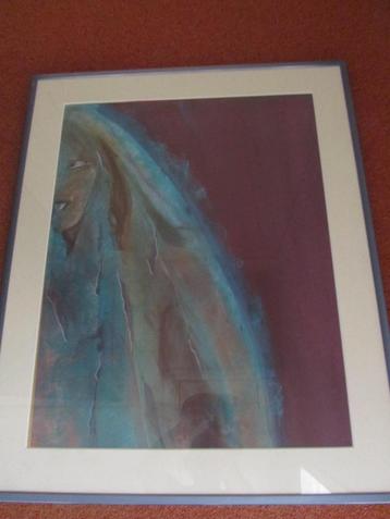 schilderij   vrouw     afm.  76 bij 62 m  beschikbaar voor biedingen