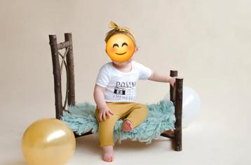 Handgemaakt houten bedje Fotoprop Newborn/Sitter beschikbaar voor biedingen