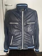 Leren jas (blauw, maat S) Redskins - heren, Blauw, Ophalen of Verzenden, Gedragen, Maat 46 (S) of kleiner