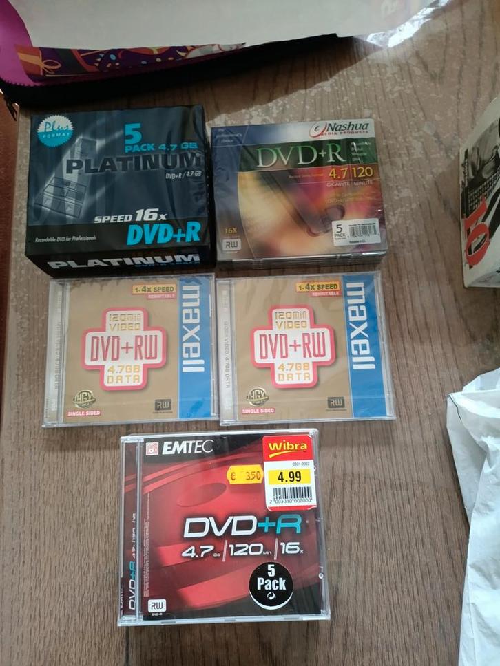 Bestmedia DVD+R 4,7 GB, 5 Pcs. Totaal 17 stuks, Computers en Software, Beschrijfbare discs, Nieuw, Dvd, Ophalen