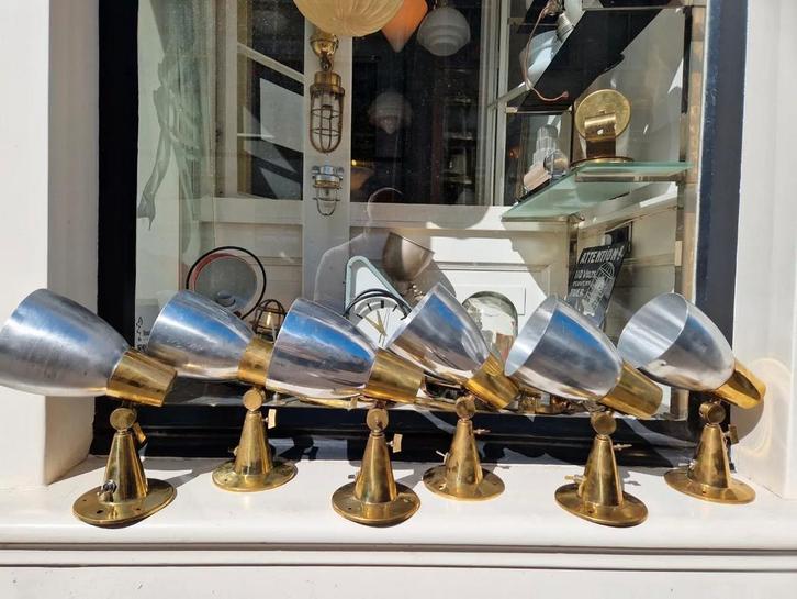 Partij oude verstelbare wandlamp bedlamp keukenlamp 245ps, Huis en Inrichting, Lampen | Plafondlampen, Gebruikt, Metaal, Ophalen