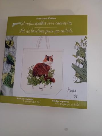 Borduurpakket Canvas Tas - Franciens Katten beschikbaar voor biedingen