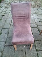 Stoelhoezen Leenbakker taupe 12 stuks, Gebruikt, Overige kleuren, Ophalen of Verzenden, Vijf, Zes of meer stoelen