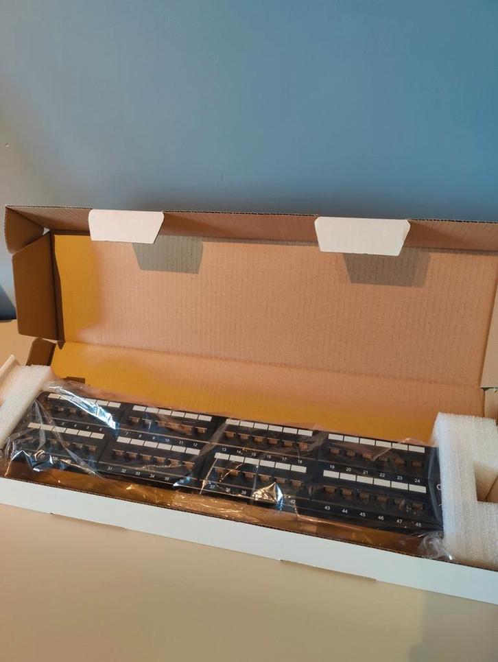 Ecolan Patchpaneel 48 poort Cat.6 UTP 2U (40x prijs per stuk, Computers en Software, Netwerk switches, Nieuw, Ophalen of Verzenden