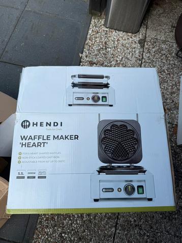 Hendi ‘Heart’ Wafelmaker – Hartjeswafels – Nieuw in Doos beschikbaar voor biedingen