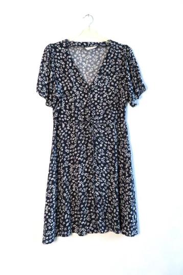 Jurk Blauw Bloemetjes Pigalle mt M (W08) beschikbaar voor biedingen