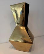 Design vaas Studio Erik Gutter goud, Ophalen, Gebruikt, Overige kleuren, 50 tot 75 cm