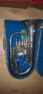 Oude Ventiel Trombone - Voor de Liefhebber, Muziek en Instrumenten, Blaasinstrumenten | Hoorns, Ophalen, Gebruikt, Bes-hoorn, Met koffer