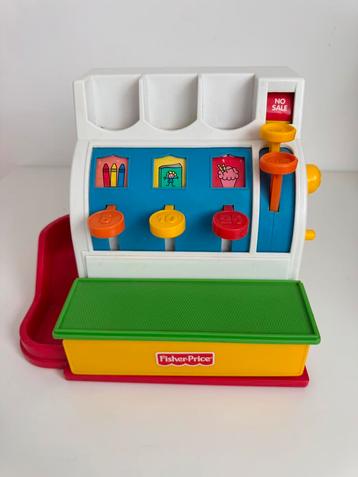 Fisher Price kassa - 5 muntjes - GOEDE STAAT beschikbaar voor biedingen