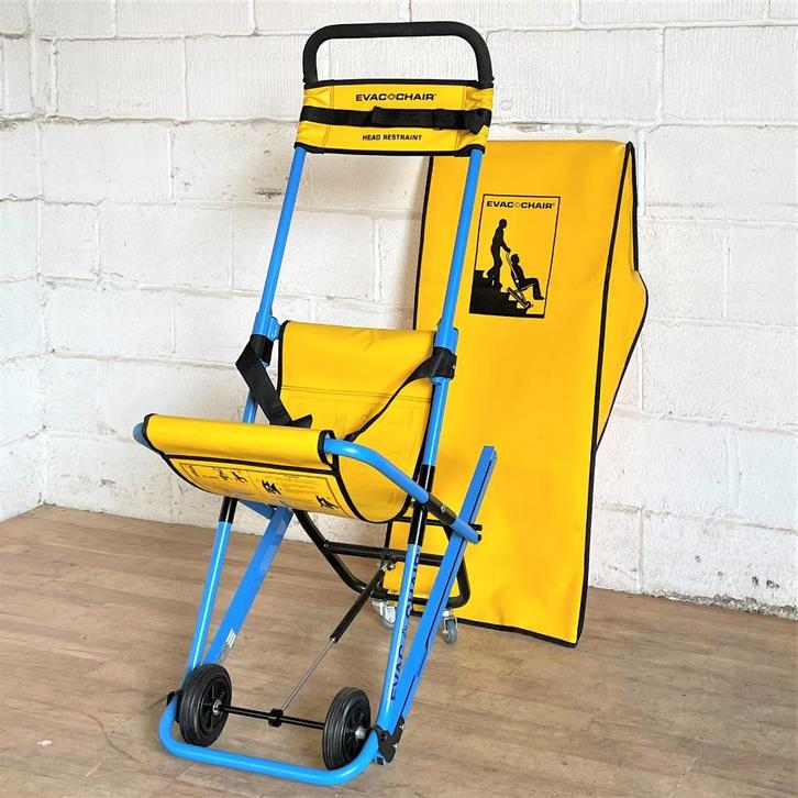 Evacuatiestoel BHV Evac Chair rolstoel incl. afdekhoes, Diversen, Verpleegmiddelen, Zo goed als nieuw, Ophalen of Verzenden