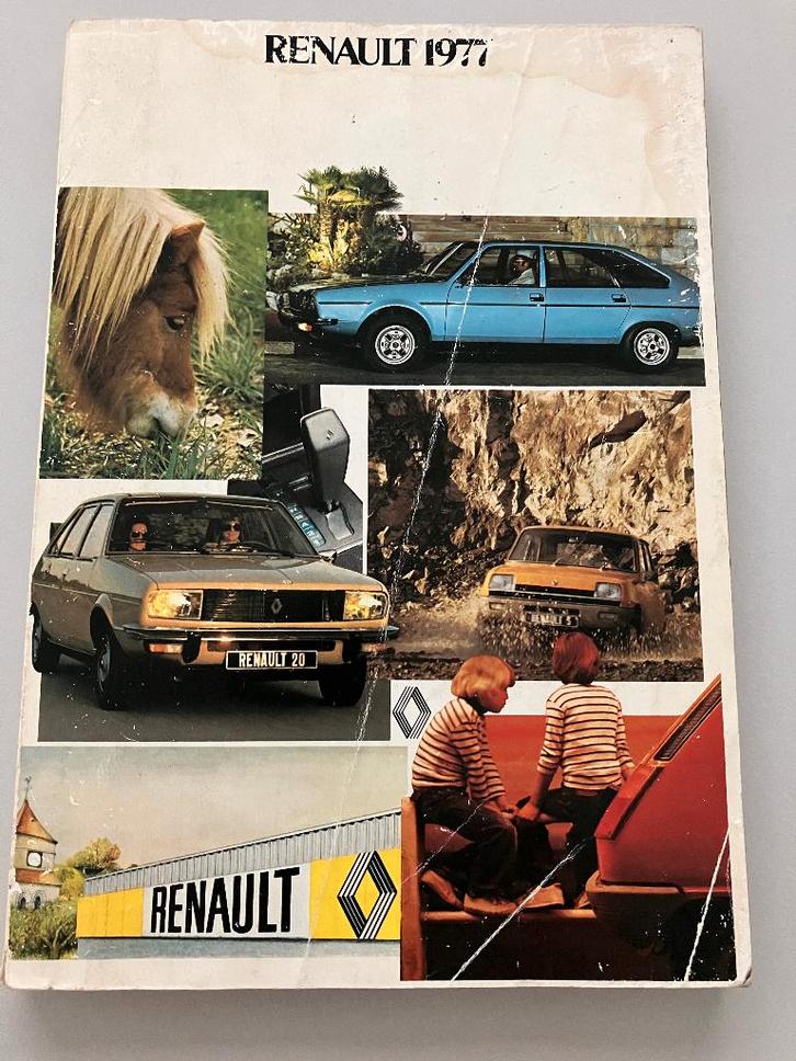 Renault 1977: 4 Safari, 5, 12, 15, 17, 30TS, Alpine, Saviem, Boeken, Auto's | Folders en Tijdschriften, Gelezen, Renault, Ophalen of Verzenden