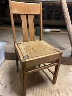 Antiek, 6 nette stoelen hout en rieten zitting, Ophalen