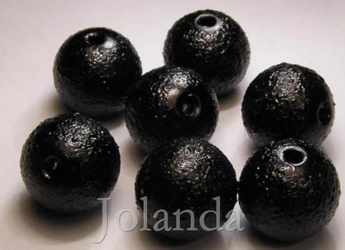 0274 Git Zwarte Stardust Acryl Kralen (14 mm), Hobby en Vrije tijd, Kralen en Sieraden maken, Nieuw, Kraal, Verzenden