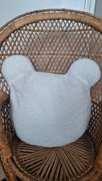 Teddy kussentje • beer wit kinderkamer, Ophalen of Verzenden, Zo goed als nieuw, Wit, Overige vormen