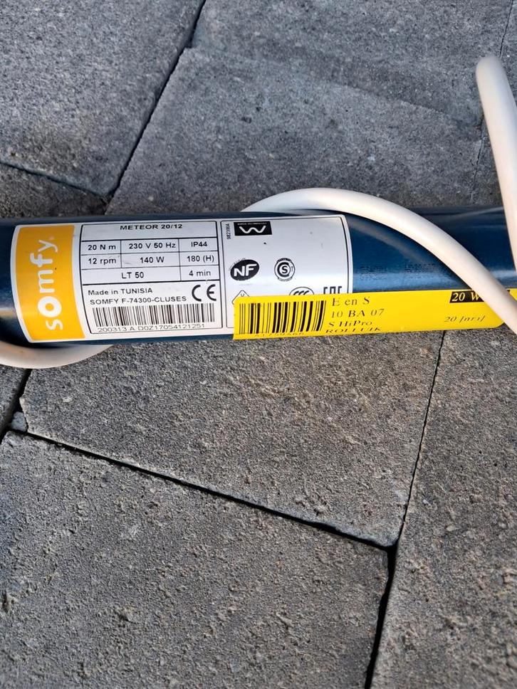 Somfy Rolluikmotor - Betrouwbare Aansturing, Doe-het-zelf en Verbouw, Rolluiken, Gebruikt, Minder dan 100 cm, Minder dan 100 cm