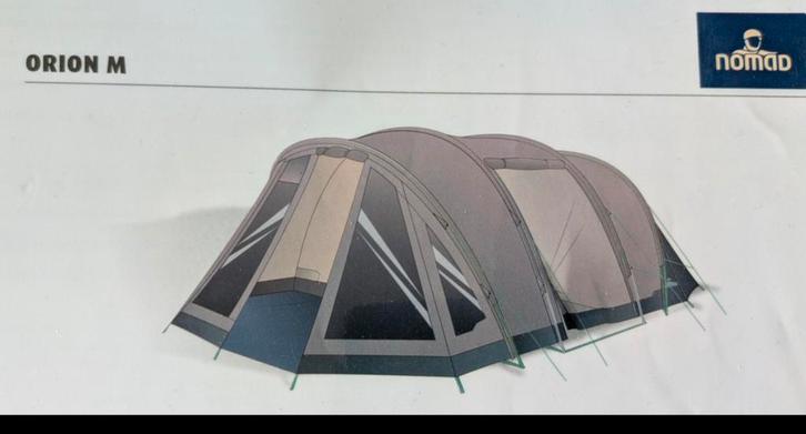Nomad bungalowtent, Caravans en Kamperen, Tenten, tot en met 4, Zo goed als nieuw, Ophalen of Verzenden