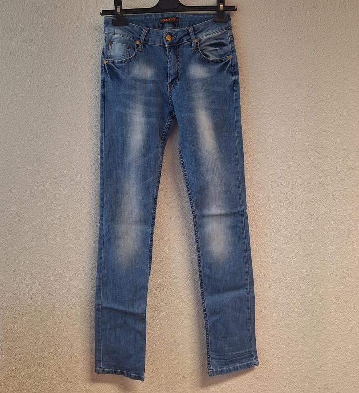 Dames merk jeans, maat 30, Kleding | Dames, Spijkerbroeken en Jeans, Zo goed als nieuw, W30 - W32 (confectie 38/40), Blauw, Ophalen of Verzenden