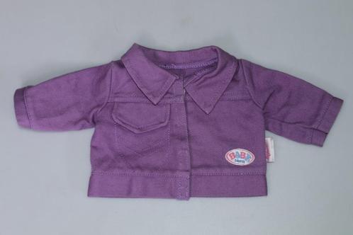 Babyborn Baby Born spijkerjasje denim jasje paars kerst, Kinderen en Baby's, Speelgoed | Poppen, Zo goed als nieuw, Babypop, Ophalen of Verzenden