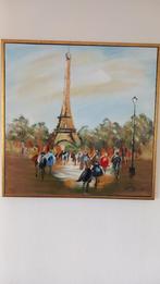 Schilderij olieverf Paris montmartre, Antiek en Kunst, Ophalen