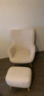 Teddy stoel met voetenbankje, Minder dan 75 cm, Ophalen of Verzenden, Zo goed als nieuw, Stof