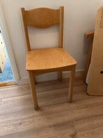 Houten schoolstoel - Klassieker!, Huis en Inrichting, Ophalen, Gebruikt, Bruin, Eén