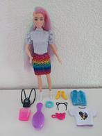 Leopard Rainbow Hair Barbie GRN81, Ophalen of Verzenden, Gebruikt, Barbie