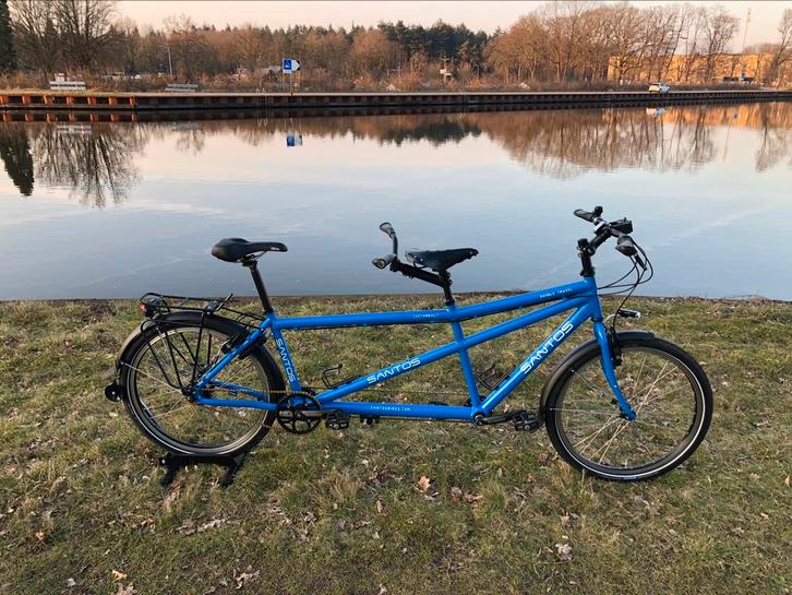 Santos Dubbele Travel tandem, Rohloff Magura HS 33, Fietsen en Brommers, Fietsen | Tandems, Zo goed als nieuw, 10 tot 15 versnellingen