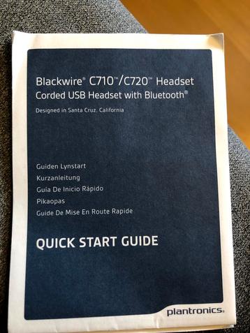 Plantronics Blackwire C710/C720 Headset - Zo goed als nieuw beschikbaar voor biedingen