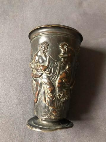 Grand tour bronzen beker italie 1870 beschikbaar voor biedingen
