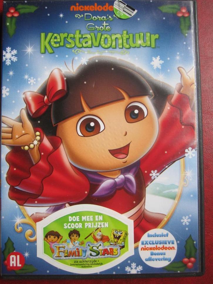 Dora's grote Kerstavontuur, Cd's en Dvd's, Dvd's | Tekenfilms en Animatie, Zo goed als nieuw, Amerikaans, Tekenfilm, Alle leeftijden