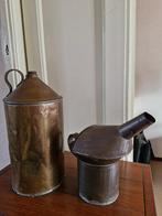 Twee oliekannen, Ophalen