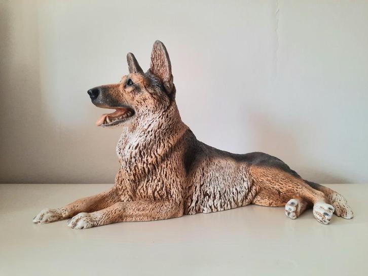 Origineel Castagna beeld – Duitse herdershond, Verzamelen, Beelden en Beeldjes, Zo goed als nieuw, Dier, Ophalen of Verzenden