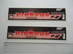 sticker PINKPOP 1985 izgs origineel pink pop festival geleen, Verzamelen, Stickers, Verzenden, Zo goed als nieuw, Bedrijf of Vereniging